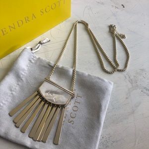 Kendra Scott long ivory necklace